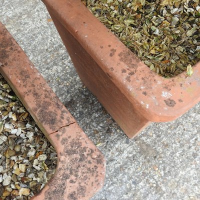 Lot 310 - A pair of square terracotta pots