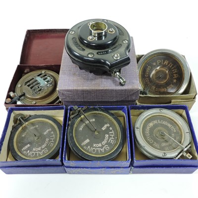 Lot 92 - A collection of antique gramophone sound boxes