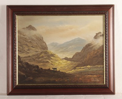 Lot 590 - Robert Ixer (20th century), highland scene,...