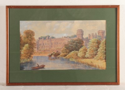 Lot 282 - Attr. William Mills, a view of Warwick Castle...