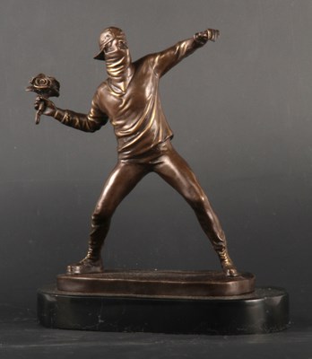 Lot 277 - After Banksy, contemporary, Flower Thrower,...
