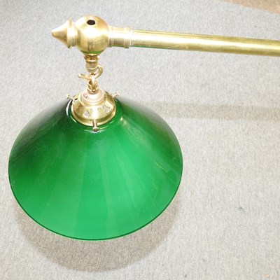 Lot 96 - An early 20th century brass billiards light
