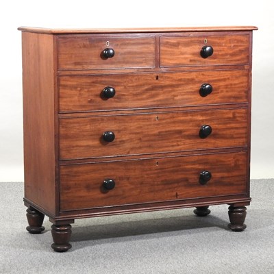 Lot 413 - A Victorian mahogany chest of drawers