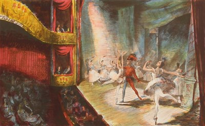Lot 163 - Charles Mozley (1914-1991), Ballet School, a...