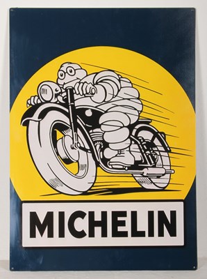 Lot 336 - A tin sign for Michelin