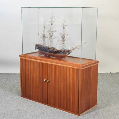 Lot 723 - A model ship, HMS Diana, in a glazed case