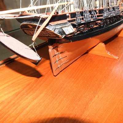 Lot 723 - A model ship, HMS Diana, in a glazed case