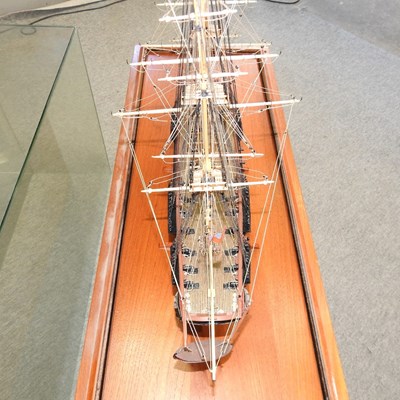 Lot 723 - A model ship, HMS Diana, in a glazed case