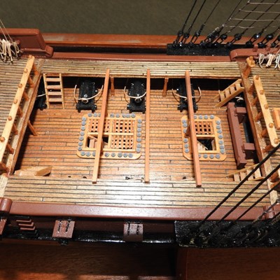 Lot 723 - A model ship, HMS Diana, in a glazed case