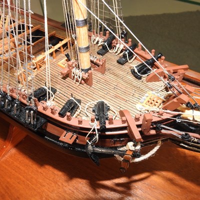 Lot 723 - A model ship, HMS Diana, in a glazed case