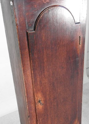 Lot 21 - A George III oak cased longcase clock, the...