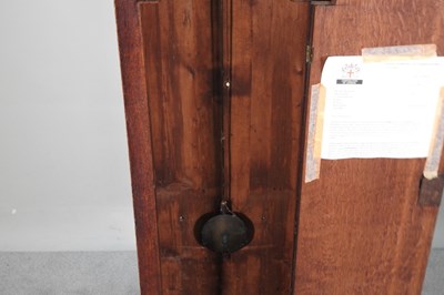 Lot 21 - A George III oak cased longcase clock, the...