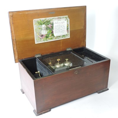 Lot 109 - A 19th century Swiss musical box