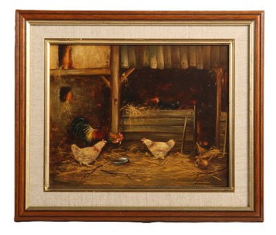 Lot 271 - H Farcher (Austrian, 20th century), barn scene,...