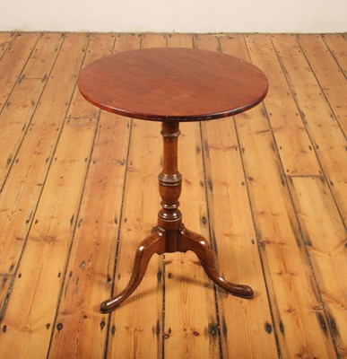 Lot 666 - A 19th century mahogany tripod occasional table