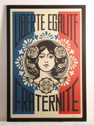Lot 28 - Shepard Fairey (American, b. 1970), Liberté,...