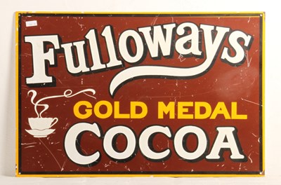 Lot 618 - An enamel sign inscribed Fulloways Gold Medal...