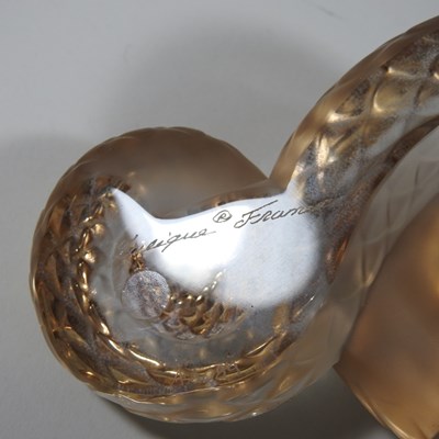 Lot 153 - A Lalique crystal model of a snake, Head Up,...