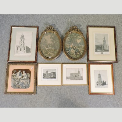 Lot 279 - A 19th century tinsel decorated cut out picture