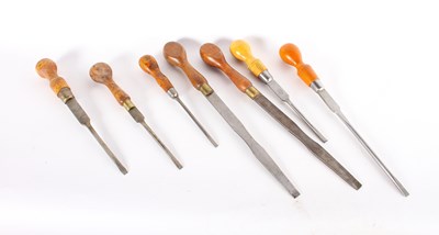 Lot 361 - A collection of turnscrews of various sizes,...