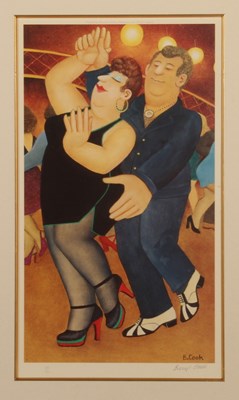 Lot 169 - Beryl Cook (British, 1926-2008), Dirty Dancing,...