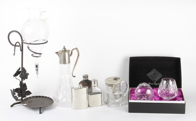 Lot 498 - A decanter stand, together with a pair of...