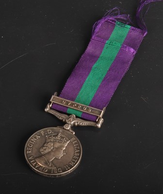 Lot 495 - A General Service Medal, with Cyprus clasp,...