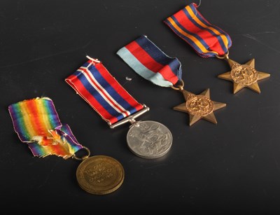 Lot 311 - A group of medals, to include a War Medal 1939-...