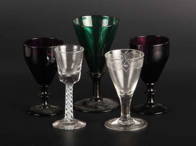 Lot 246 - A collection of drinking glasses, to include...