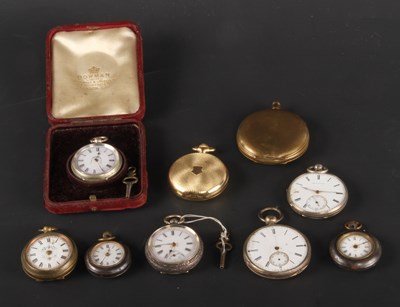 Lot 201 - Two continental white metal openface...