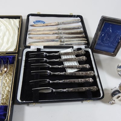 Lot 120 - A collection of silver and plated items