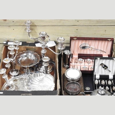 Lot 284 - A collection of 19th century and later silver plated items