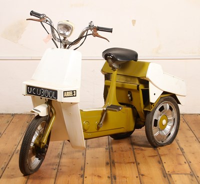 Lot 179 - An early 1970s Ariel 3 50cc tricycle moped in...