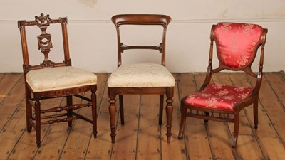 Lot 493 - A late 19th century carved mahogany bedroom...