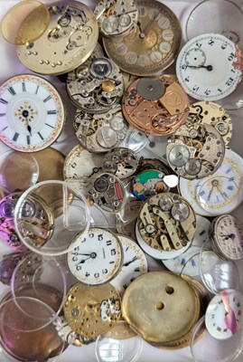 Lot 239 - A collection of vintage wristwatch dials and...