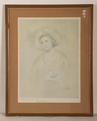 Lot 511 - Sara Leighton (b.1937), Portrait of the Queen...