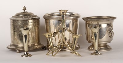 Lot 278 - A collection of silver plated wares, to...
