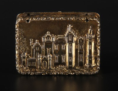Lot 18 - A Victorian silver gilt vinaigrette, relief...