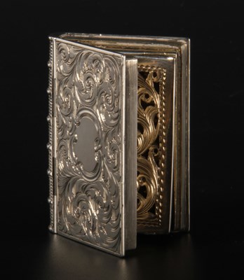 Lot 20 - A Victorian silver vinaigrette, in the form of...