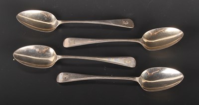 Lot 123 - A set of four George III Old English pattern...