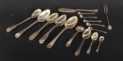 Lot 39 - A collection of 19th century and later silver...
