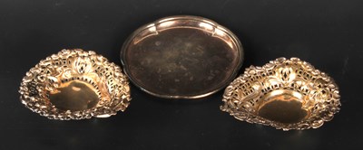 Lot 122 - A pair of Victorian pierced silver heart...