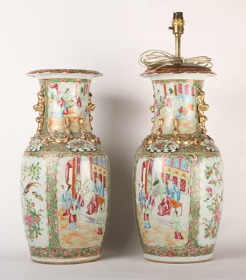 Lot 48 - A pair of 19th century Chinese Canton...
