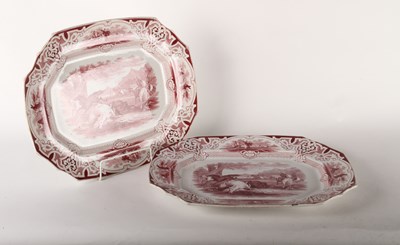 Lot 190 - A pair of Victorian Baker & Co Lasso pattern...