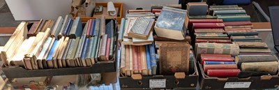 Lot 782 - Five boxes of vintage books, literature and...