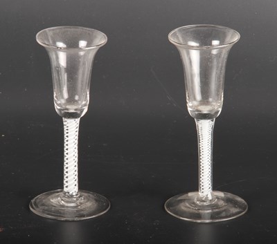 Lot 217 - A pair of wine glasses, circa 1770, each...