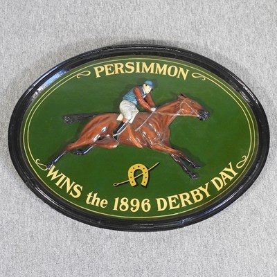 Lot 215 - A Persimmon wooden sign