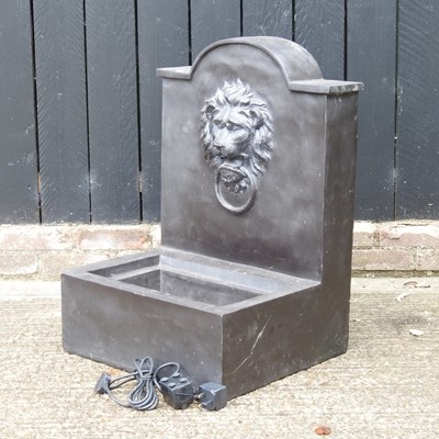 Lot 31 - A garden water feature, decorated in relief...