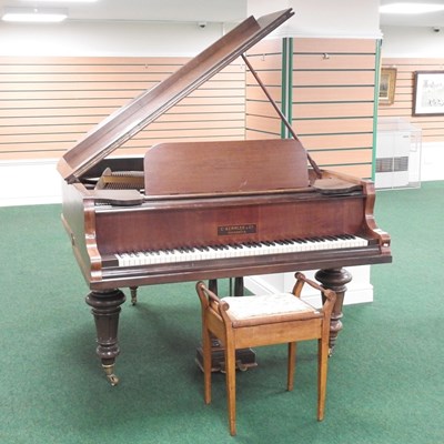 Lot 16 - An early 20th century German walnut cased...