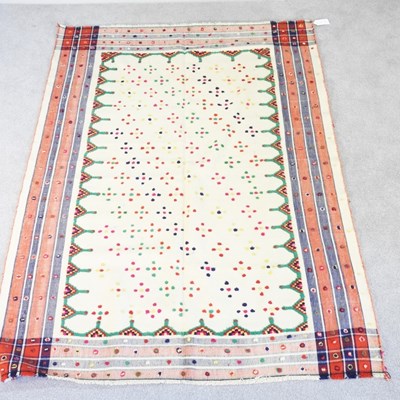 Lot 243 - A Persian jajim kilim rug, with spotted...